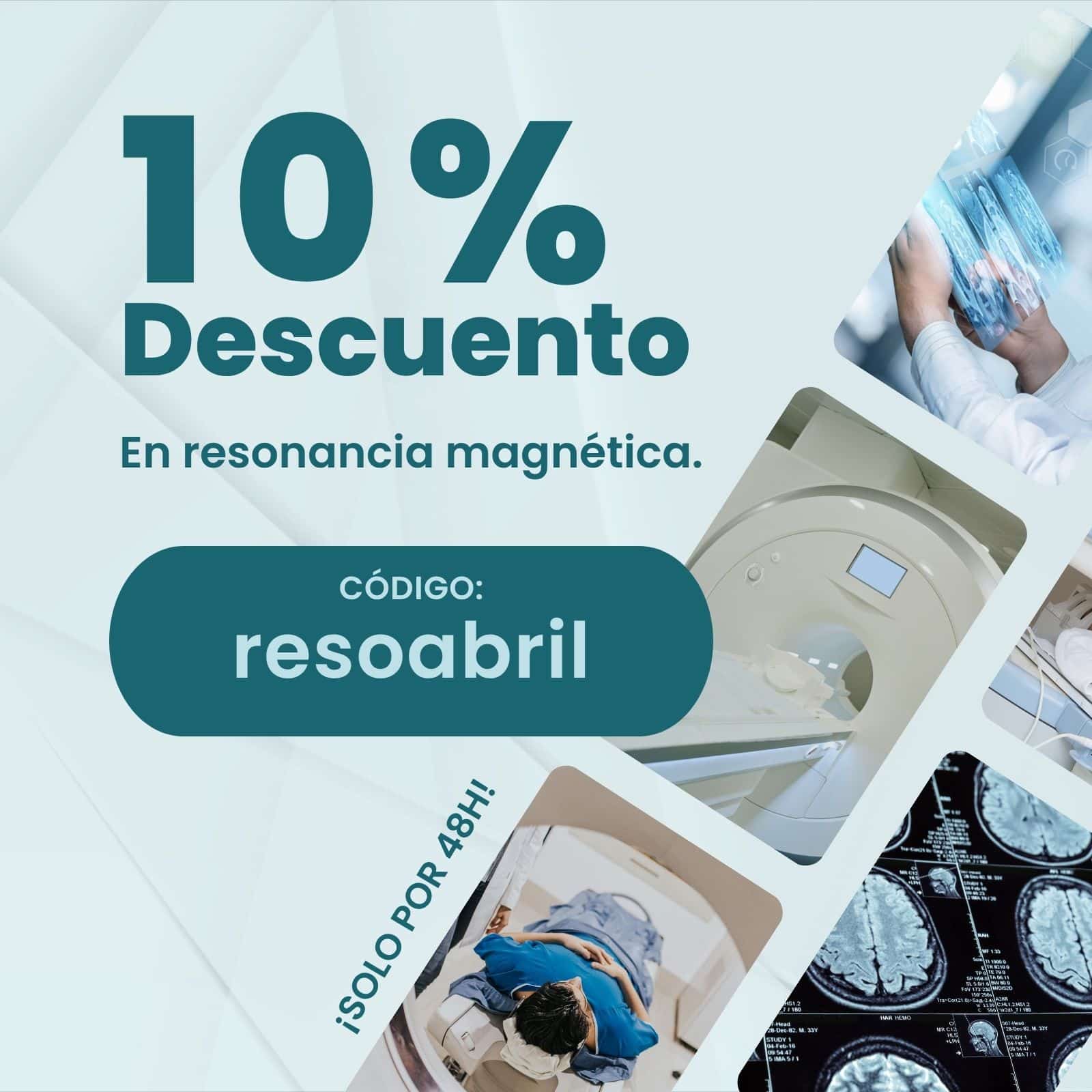 10% de descuento en resonancia magnética.