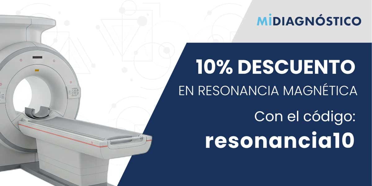 Descuento en resonancia magnética, hasta fin de mes.