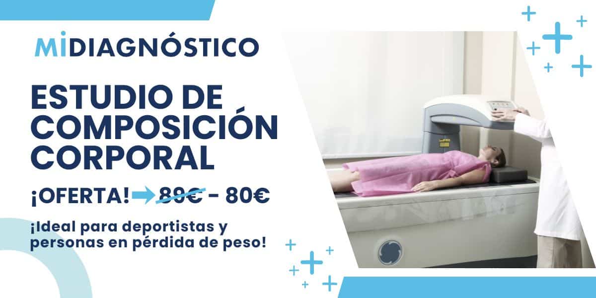 Estudio de composición corporal, en oferta.